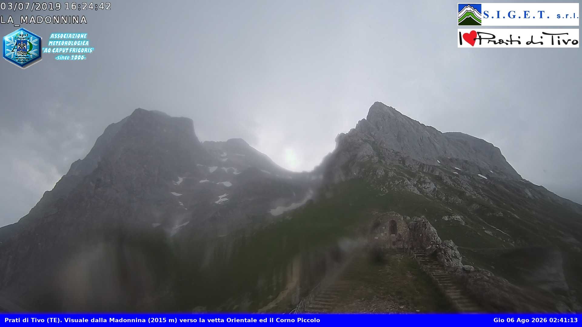 Archiv Foto Webcam Prati di Tivo (Italien) - La Madonnina