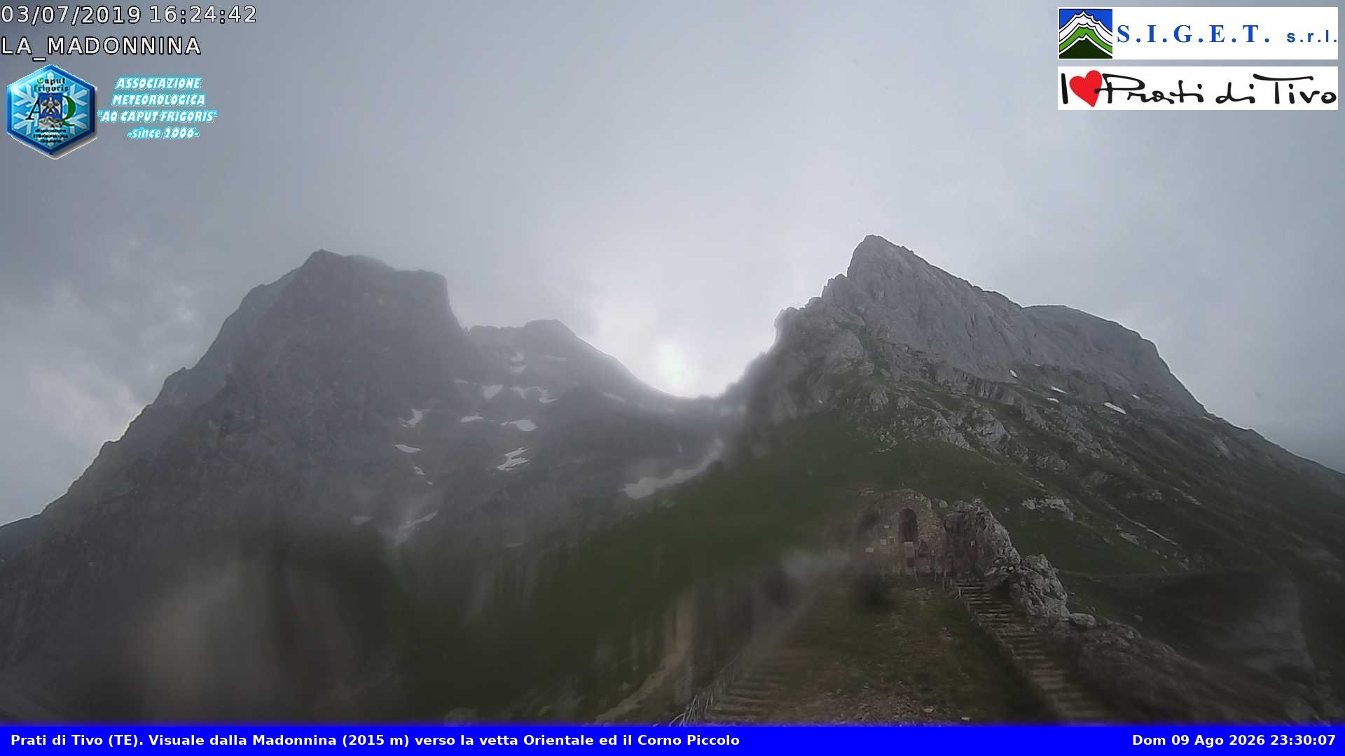 Archiv Foto Webcam Prati di Tivo (Italien) - La Madonnina