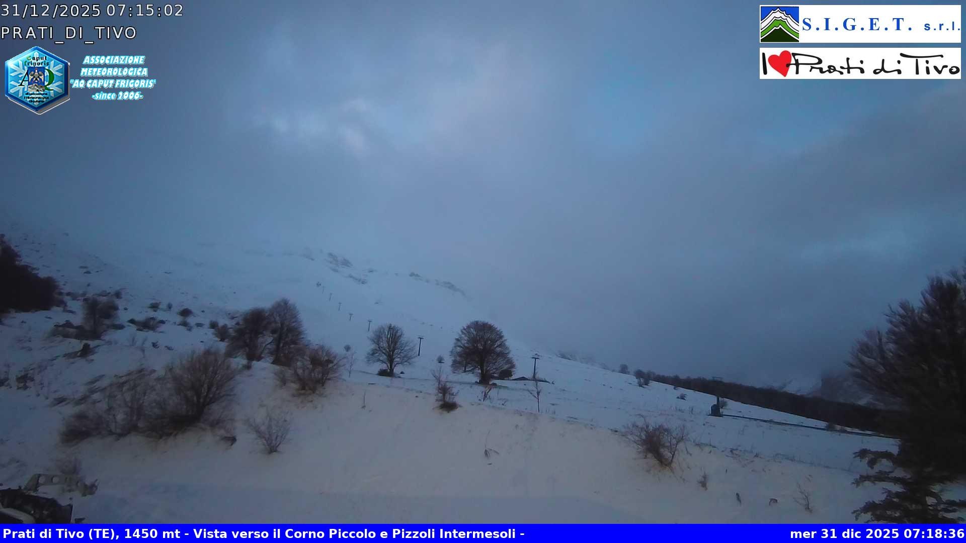 Archiv Foto Webcam Prati di Tivo - Skilift