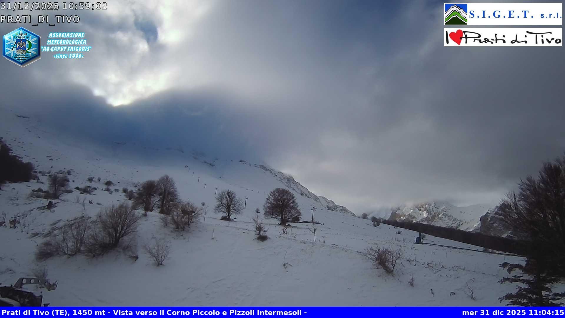 Archiv Foto Webcam Prati di Tivo - Skilift