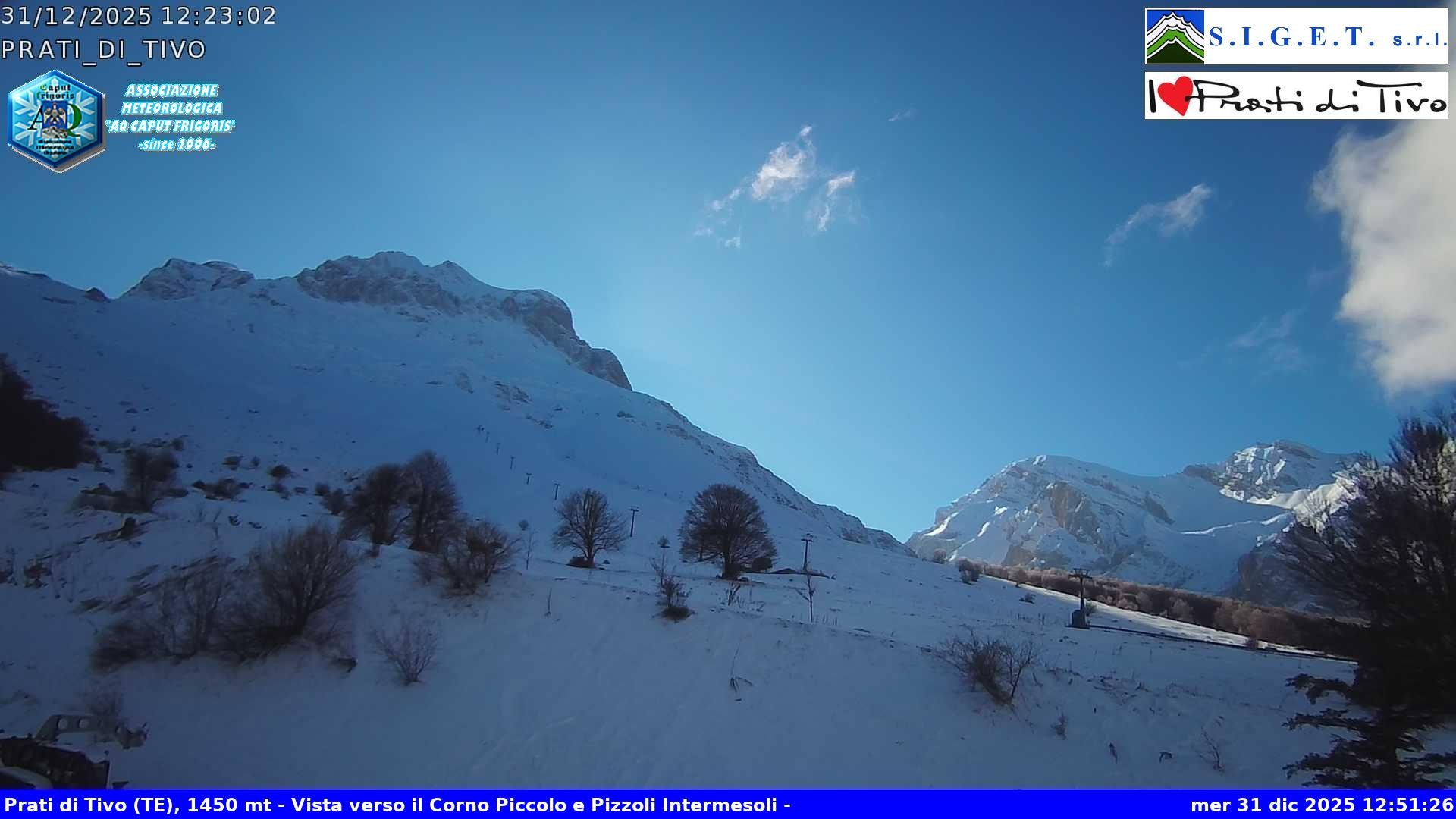 Archiv Foto Webcam Prati di Tivo - Skilift