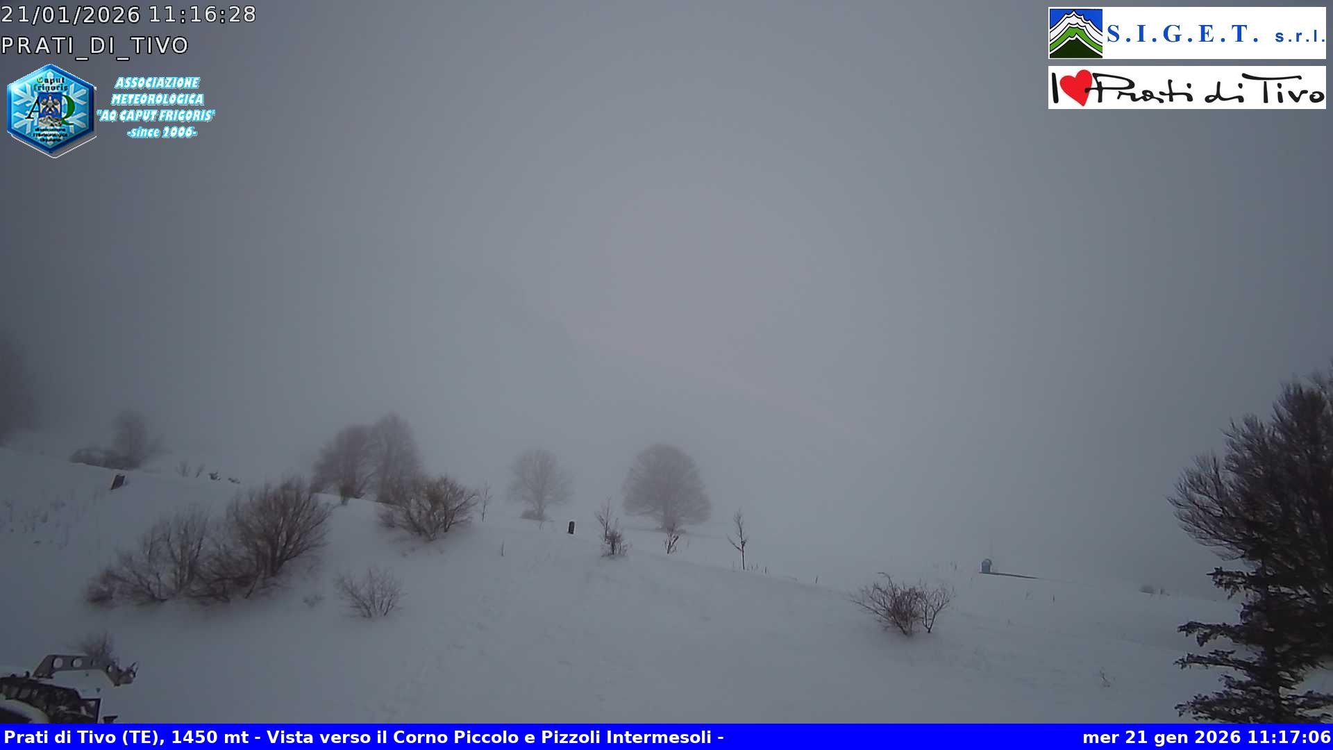 Archiv Foto Webcam Prati di Tivo - Skilift