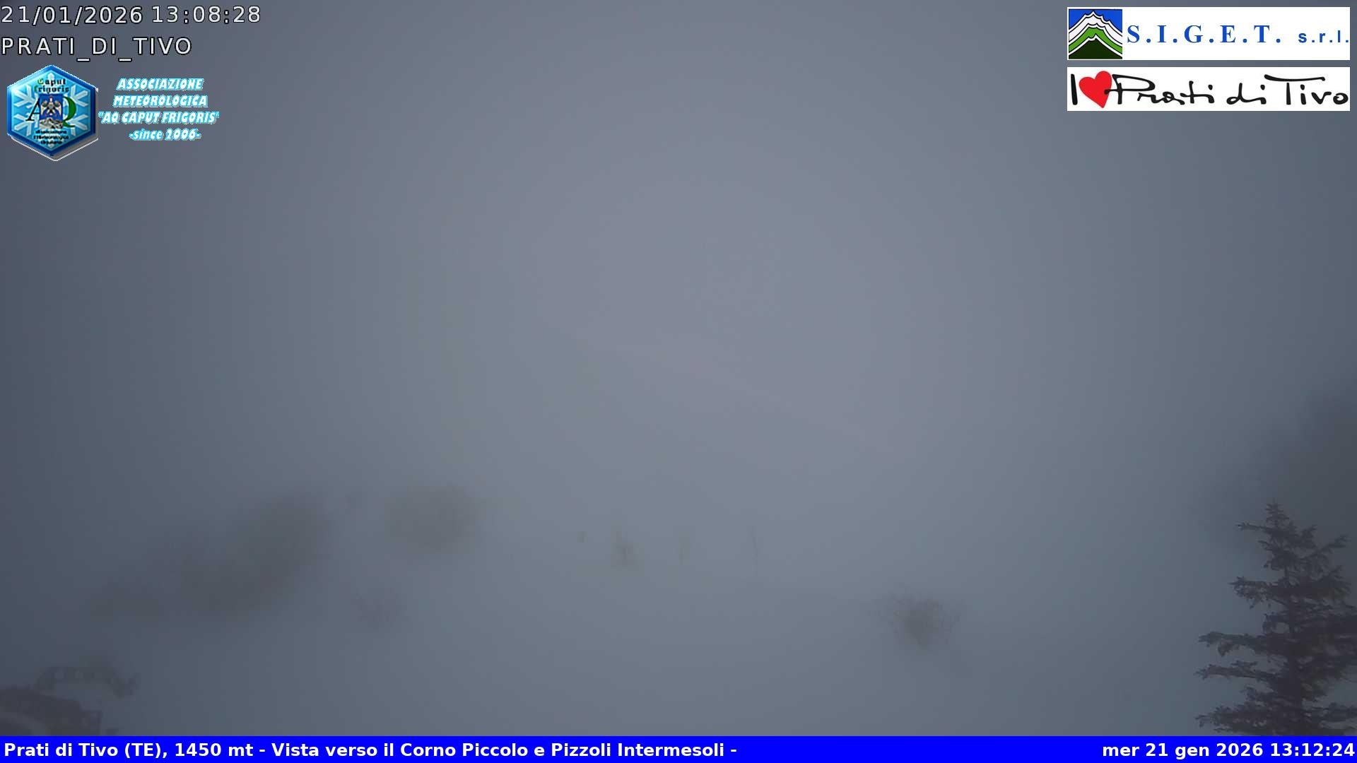 Archiv Foto Webcam Prati di Tivo - Skilift