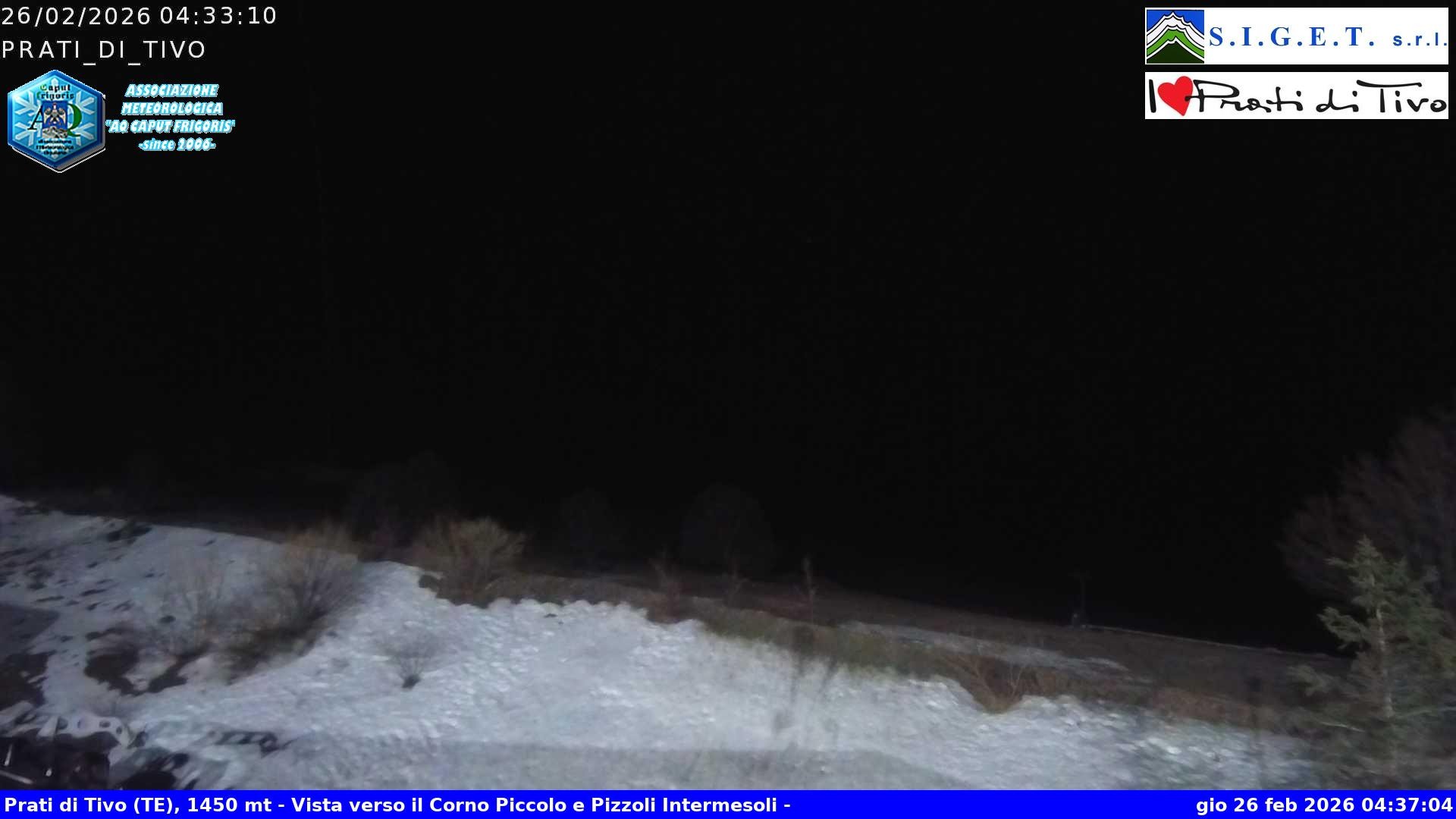 Archived image Webcam Prati di Tivo - Ski Area