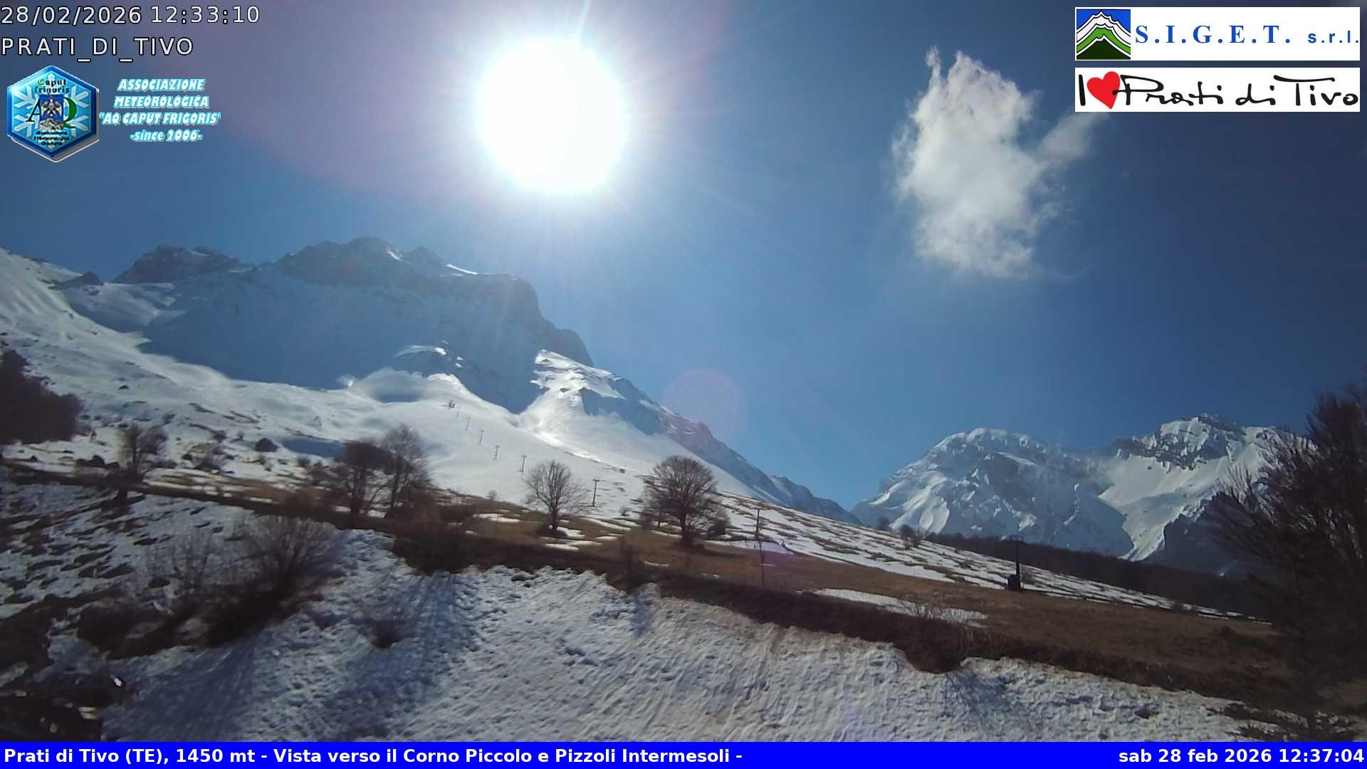 Archiv Foto Webcam Prati di Tivo - Skilift