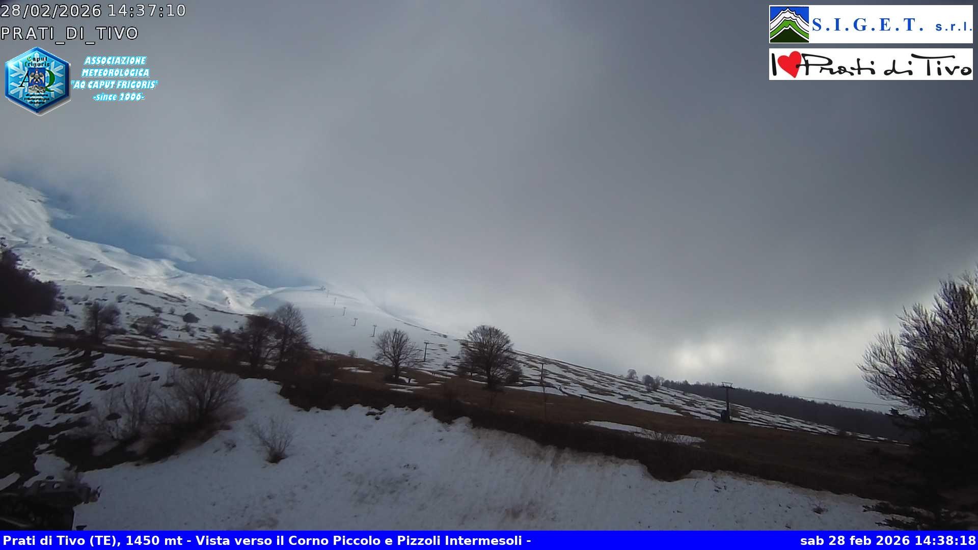 Archiv Foto Webcam Prati di Tivo - Skilift