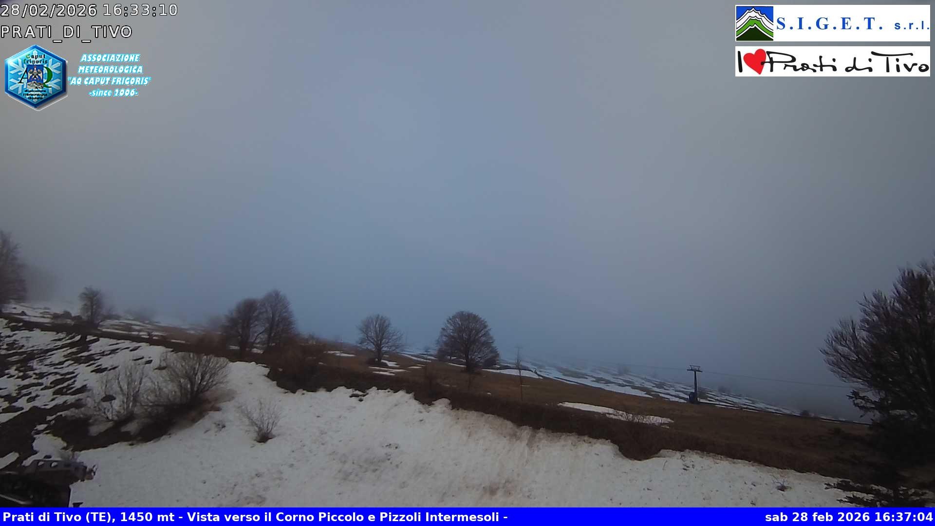 Archiv Foto Webcam Prati di Tivo - Skilift