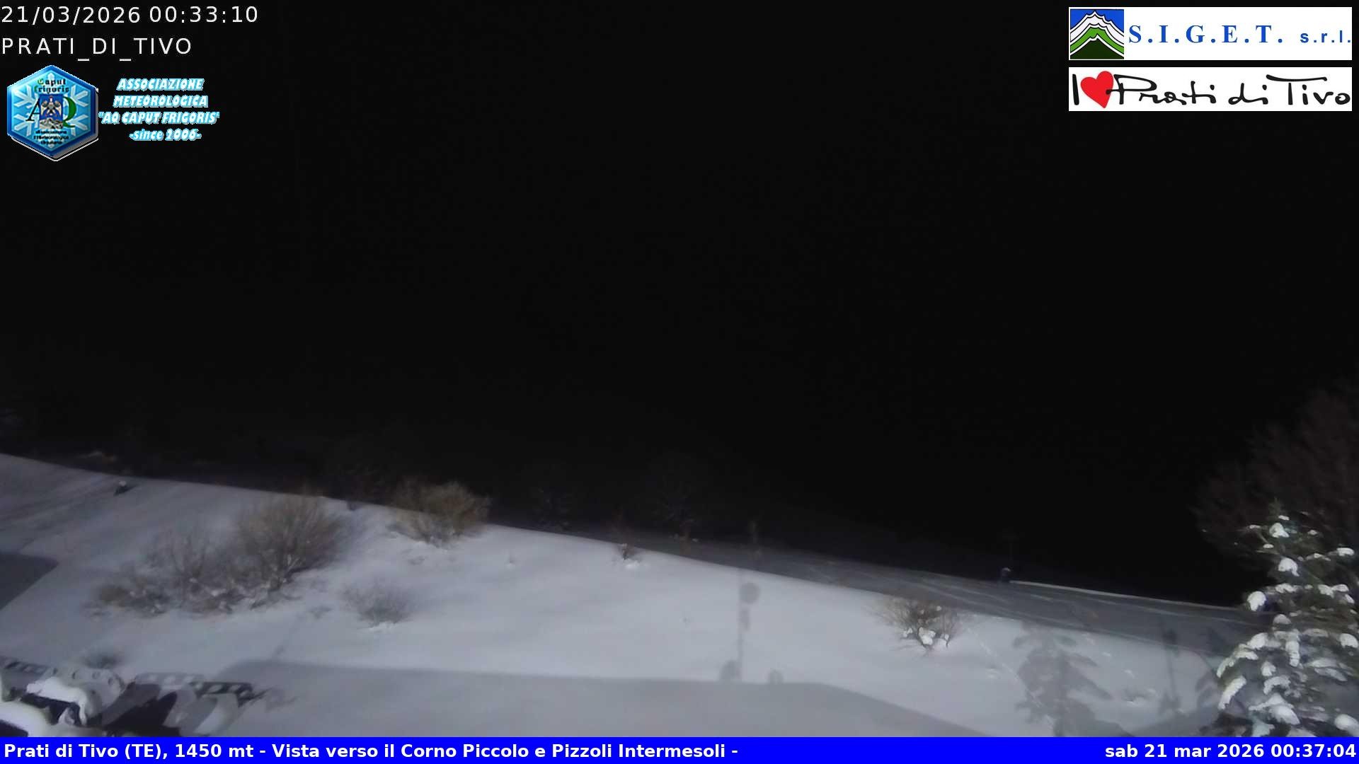 Archived image Webcam Prati di Tivo - Ski Area
