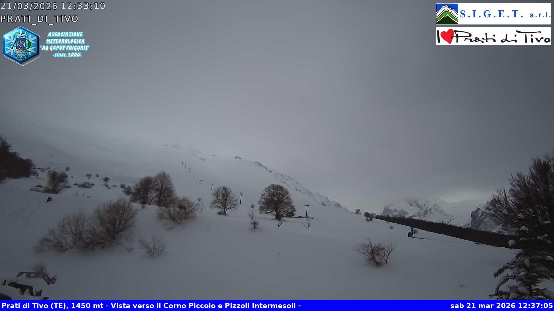 Archived image Webcam Prati di Tivo - Ski Area