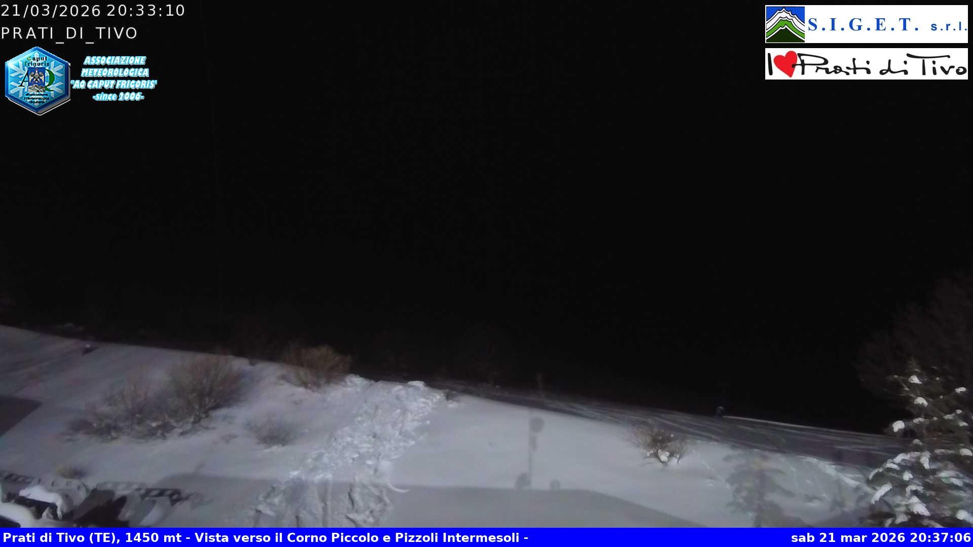 Archived image Webcam Prati di Tivo - Ski Area