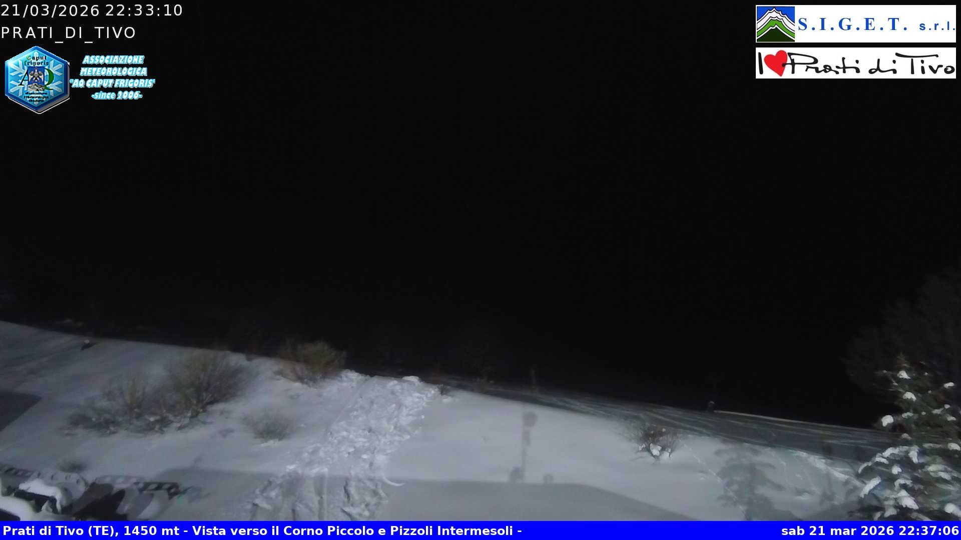 Archived image Webcam Prati di Tivo - Ski Area