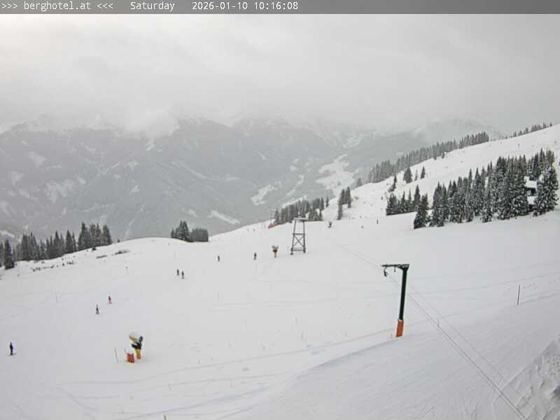 Archiv Foto Webcam Saalbach Hinterglemm - Berghotel Seidl-Alm