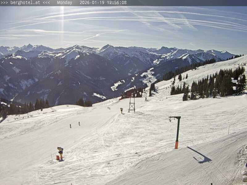 Archived image Webcam Saalbach - View from Seidl Alm