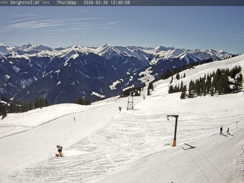 Archived image Webcam Saalbach - View from Seidl Alm