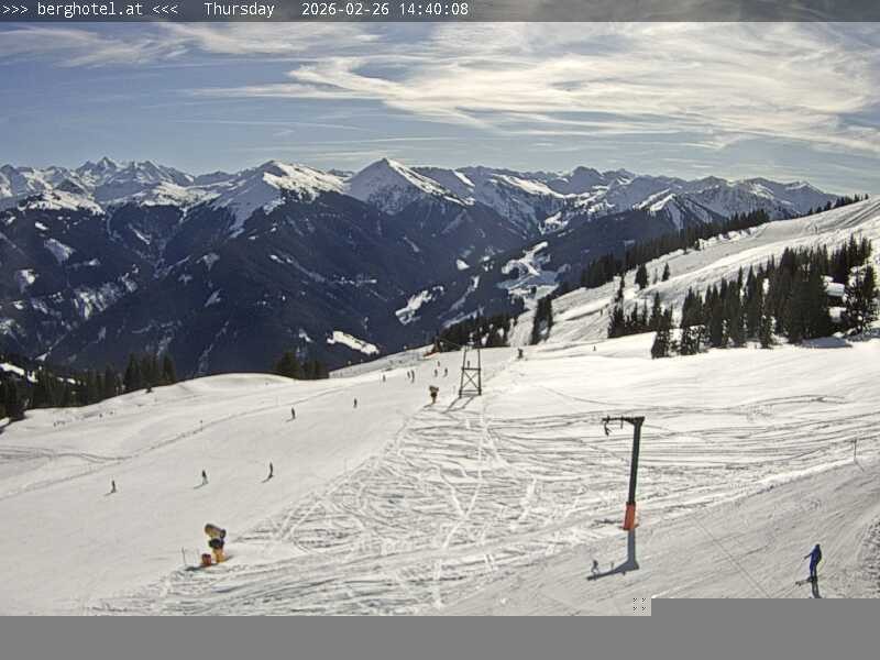 Archived image Webcam Saalbach - View from Seidl Alm