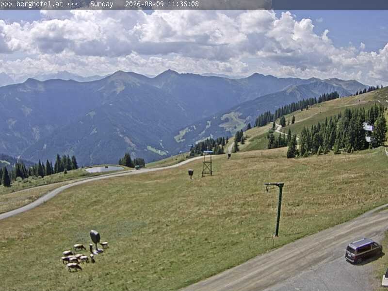 Archiv Foto Webcam Saalbach Hinterglemm - Berghotel Seidl-Alm