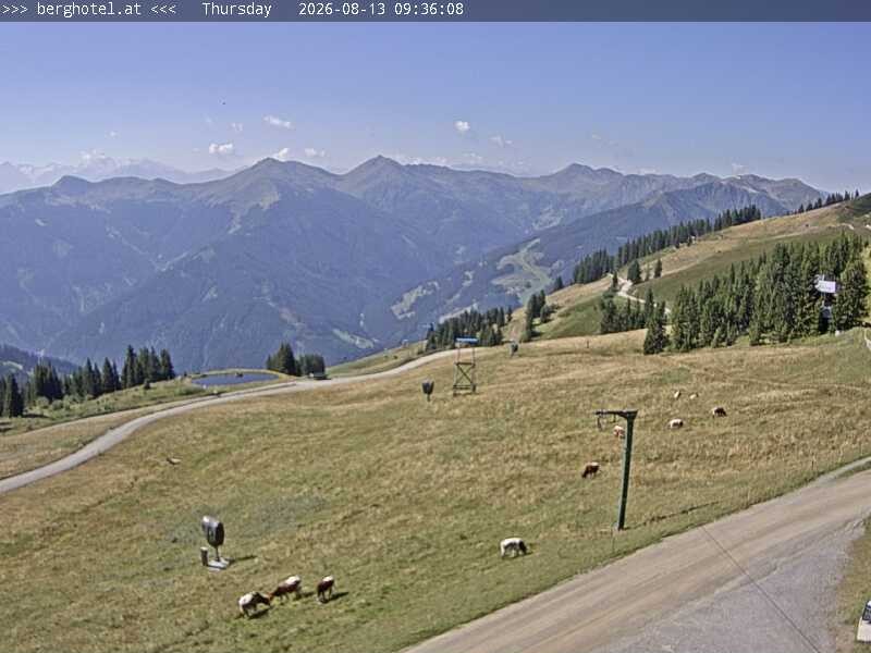 Archived image Webcam Saalbach - View from Seidl Alm