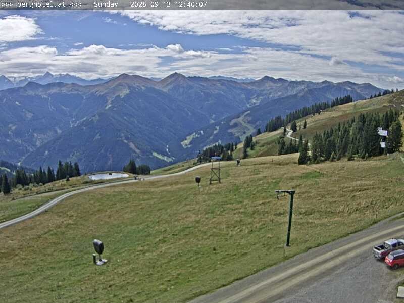 Archived image Webcam Saalbach - View from Seidl Alm