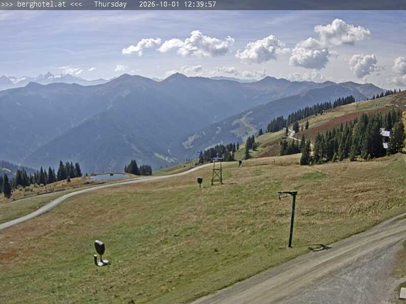 Archived image Webcam Saalbach - View from Seidl Alm
