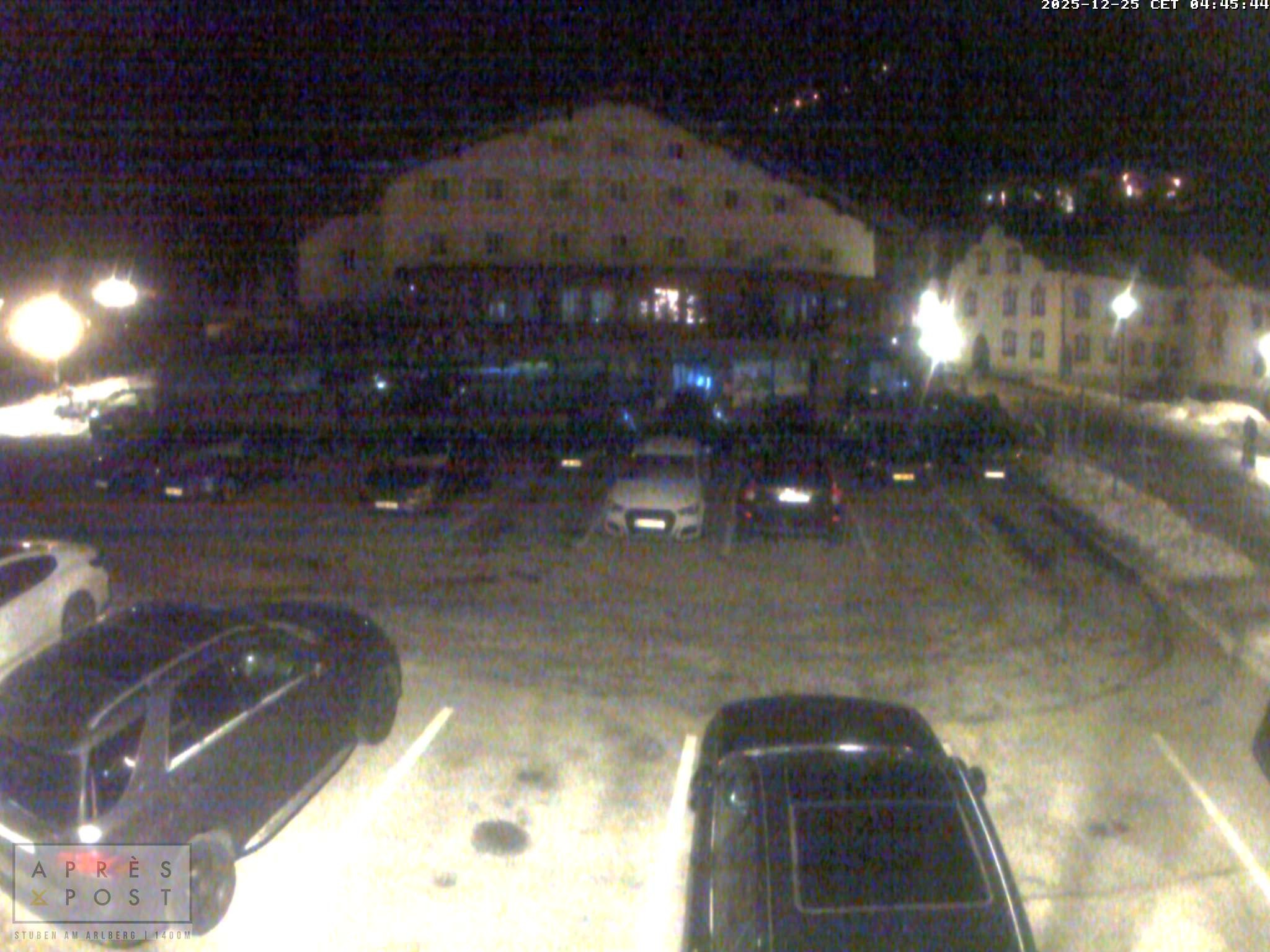 Archiv Foto Webcam Stuben am Arlberg - Blick auf das Après Post Hotel