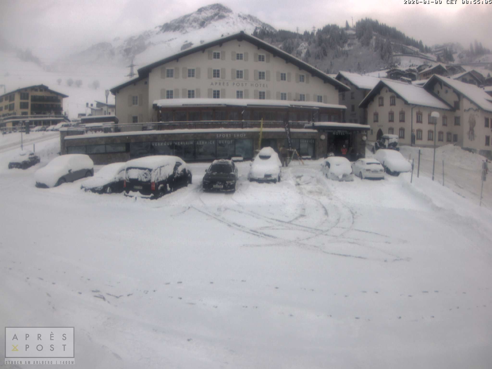 Archived image Stuben - Webcam Après Post Hotel