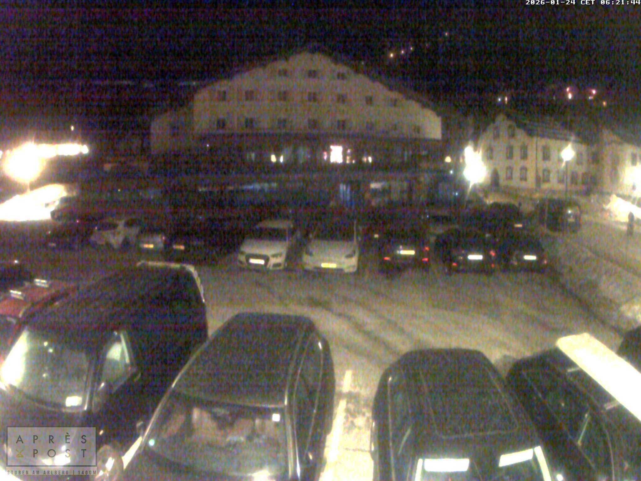 Archiv Foto Webcam Stuben am Arlberg - Blick auf das Après Post Hotel