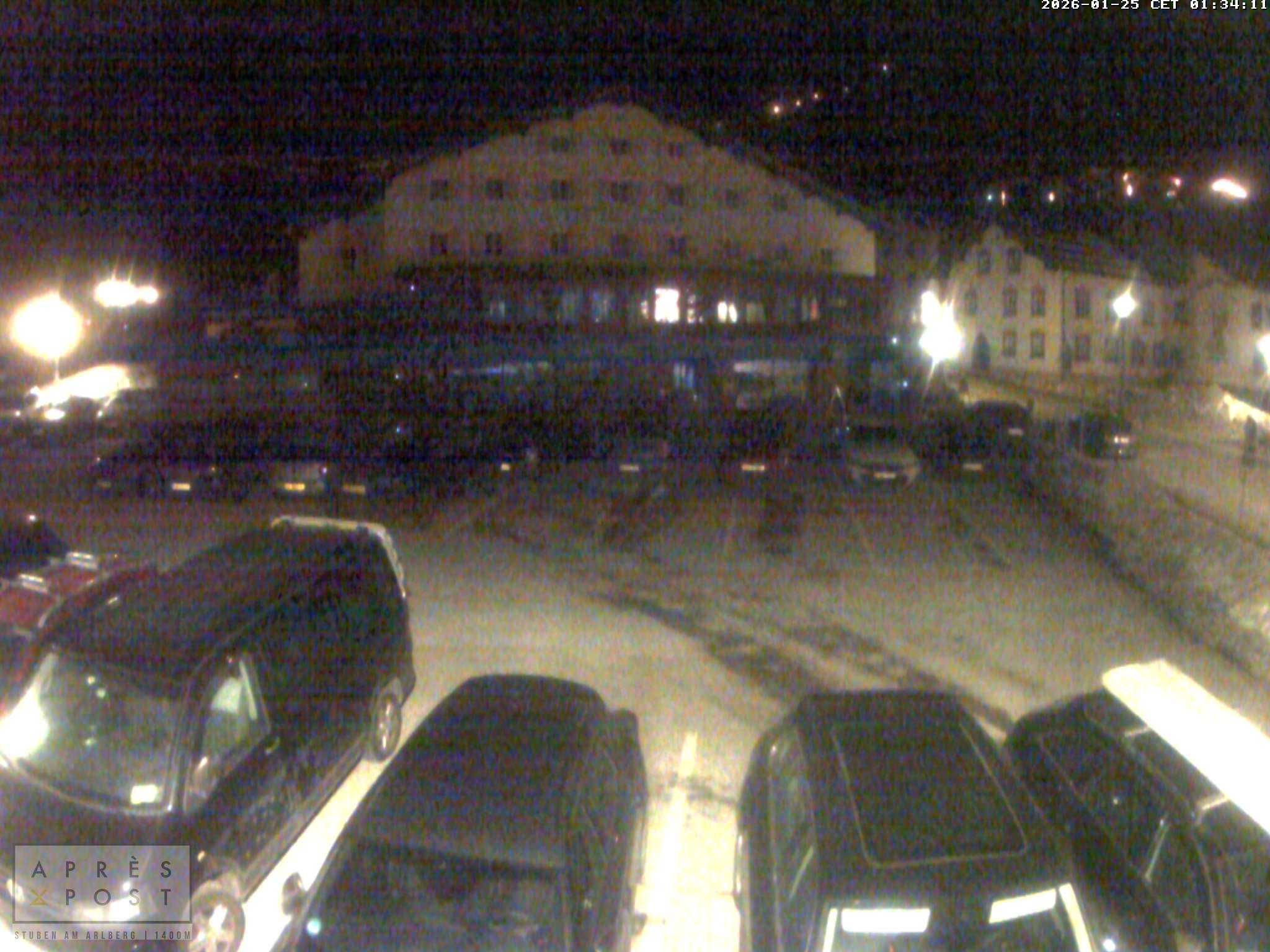 Archiv Foto Webcam Stuben am Arlberg - Blick auf das Après Post Hotel