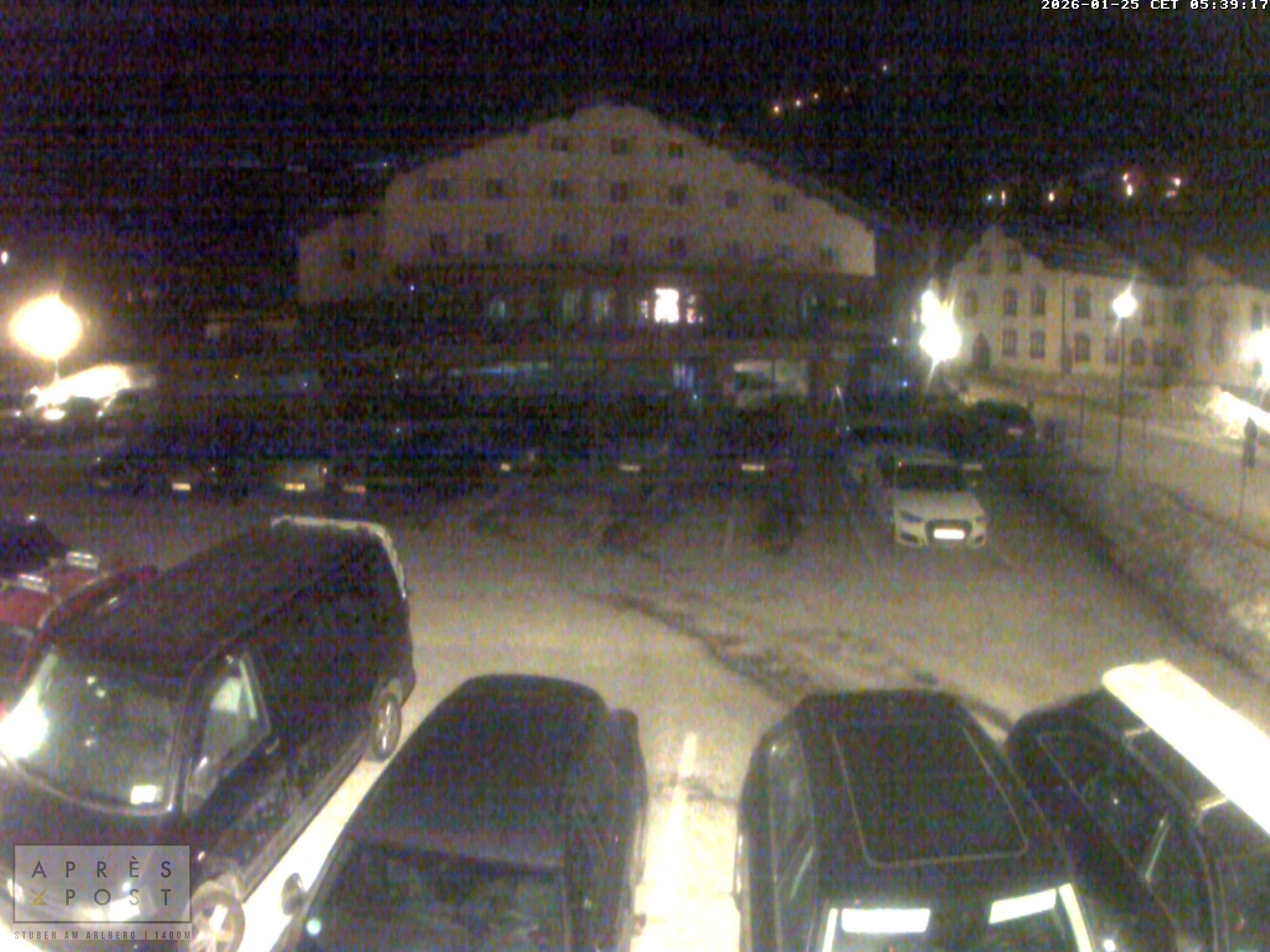 Archiv Foto Webcam Stuben am Arlberg - Blick auf das Après Post Hotel