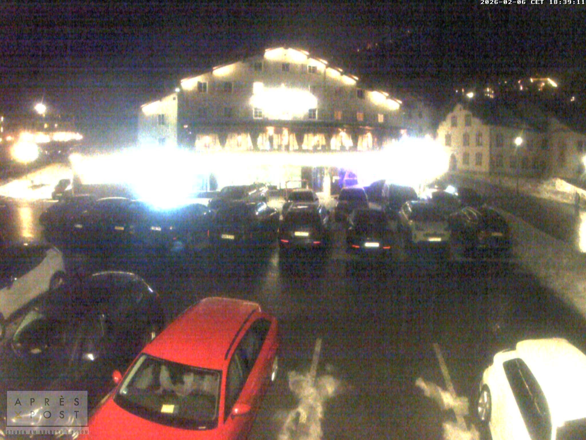 Archiv Foto Webcam Stuben am Arlberg - Blick auf das Après Post Hotel