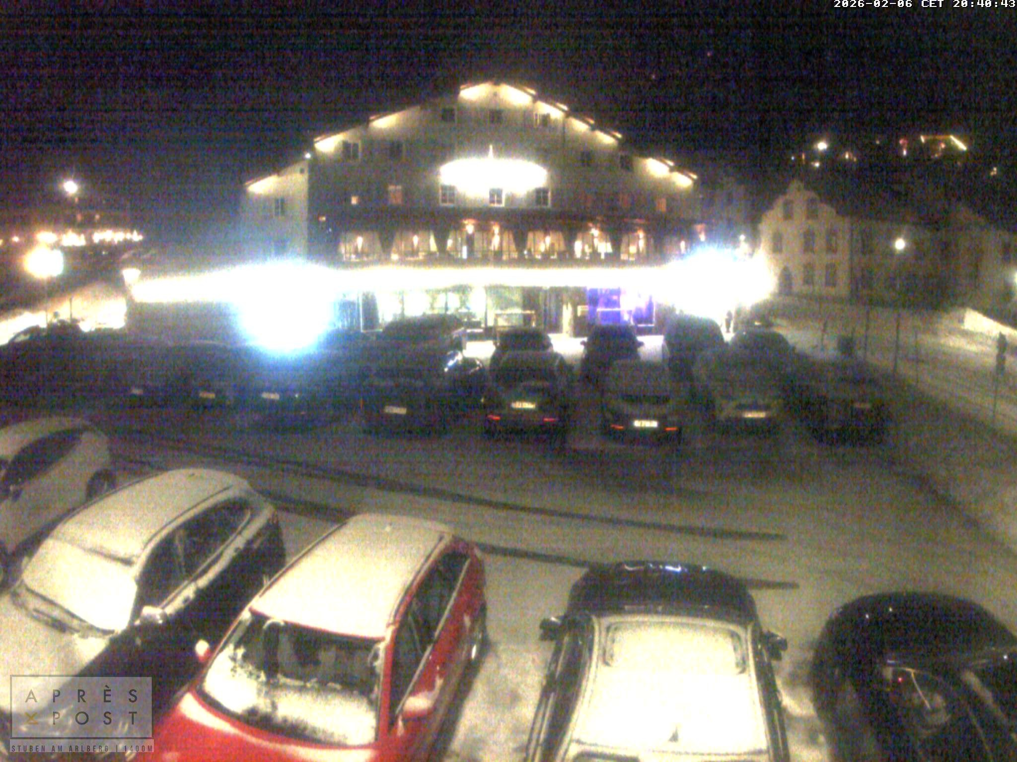 Archiv Foto Webcam Stuben am Arlberg - Blick auf das Après Post Hotel