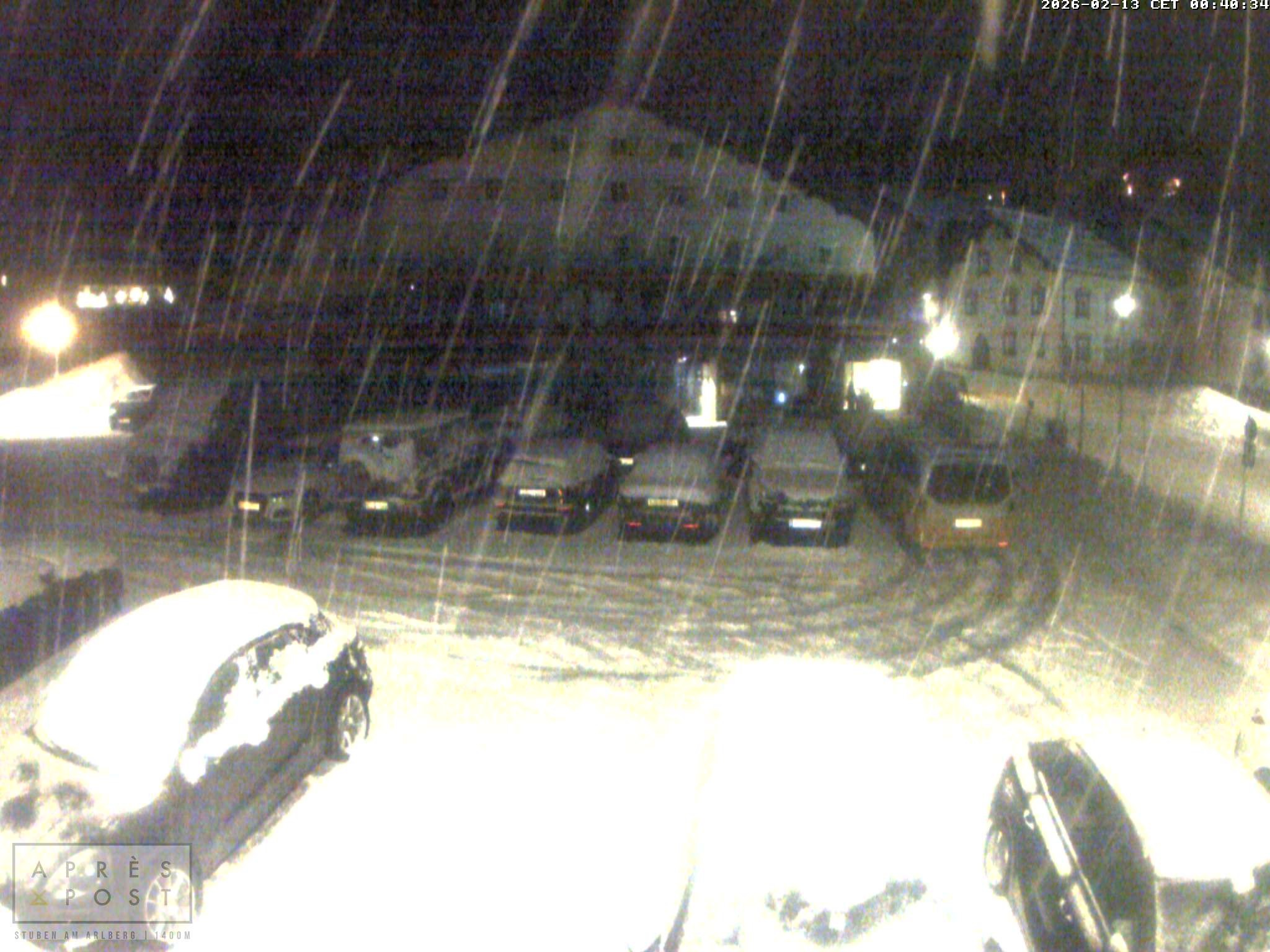 Archiv Foto Webcam Stuben am Arlberg - Blick auf das Après Post Hotel