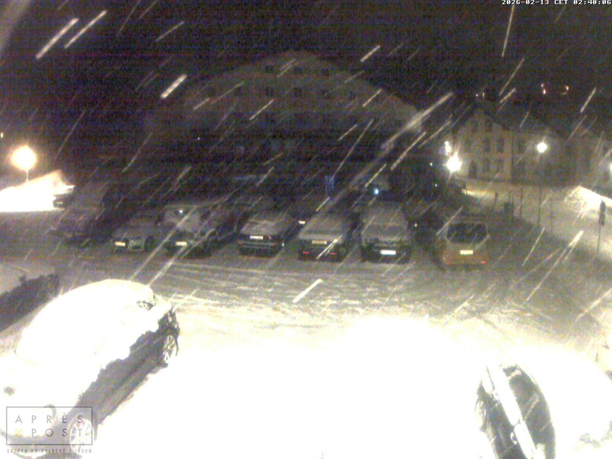 Archiv Foto Webcam Stuben am Arlberg - Blick auf das Après Post Hotel