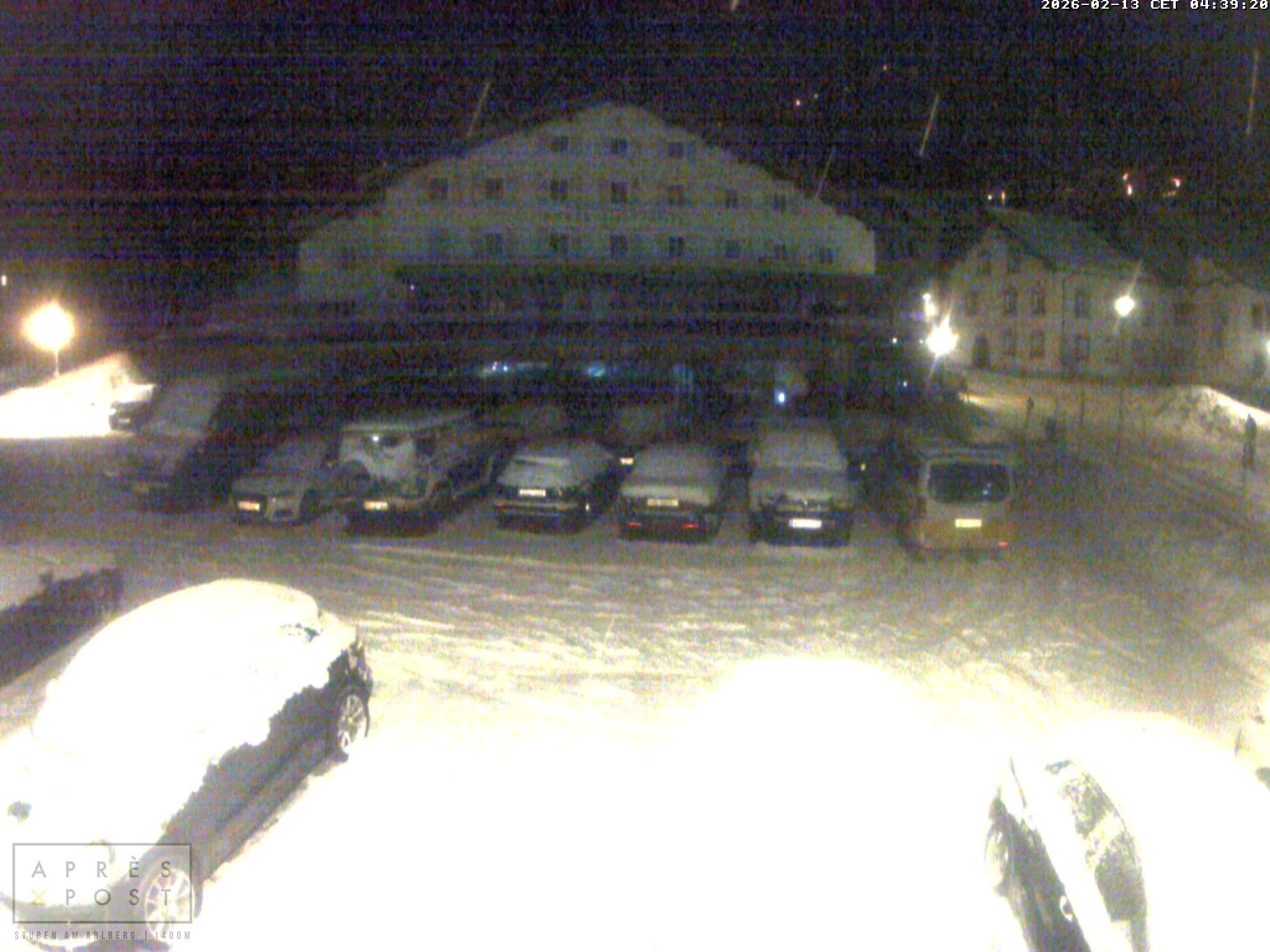 Archiv Foto Webcam Stuben am Arlberg - Blick auf das Après Post Hotel