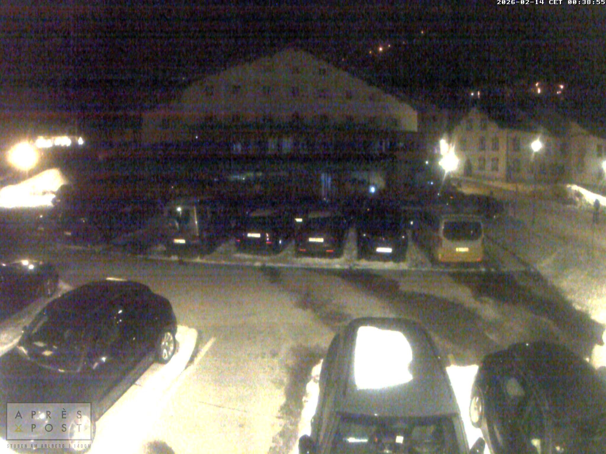 Archiv Foto Webcam Stuben am Arlberg - Blick auf das Après Post Hotel