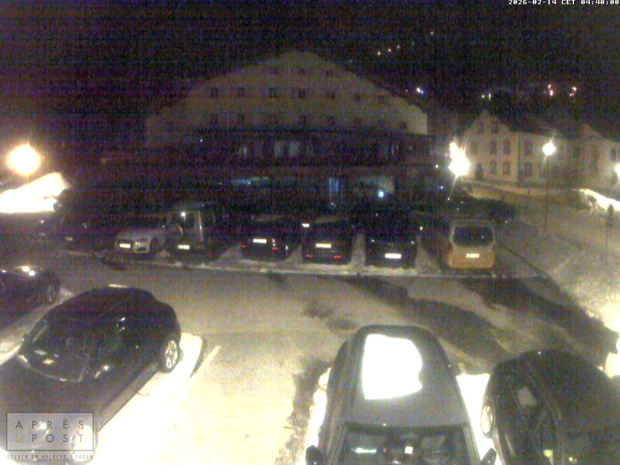 Archiv Foto Webcam Stuben am Arlberg - Blick auf das Après Post Hotel