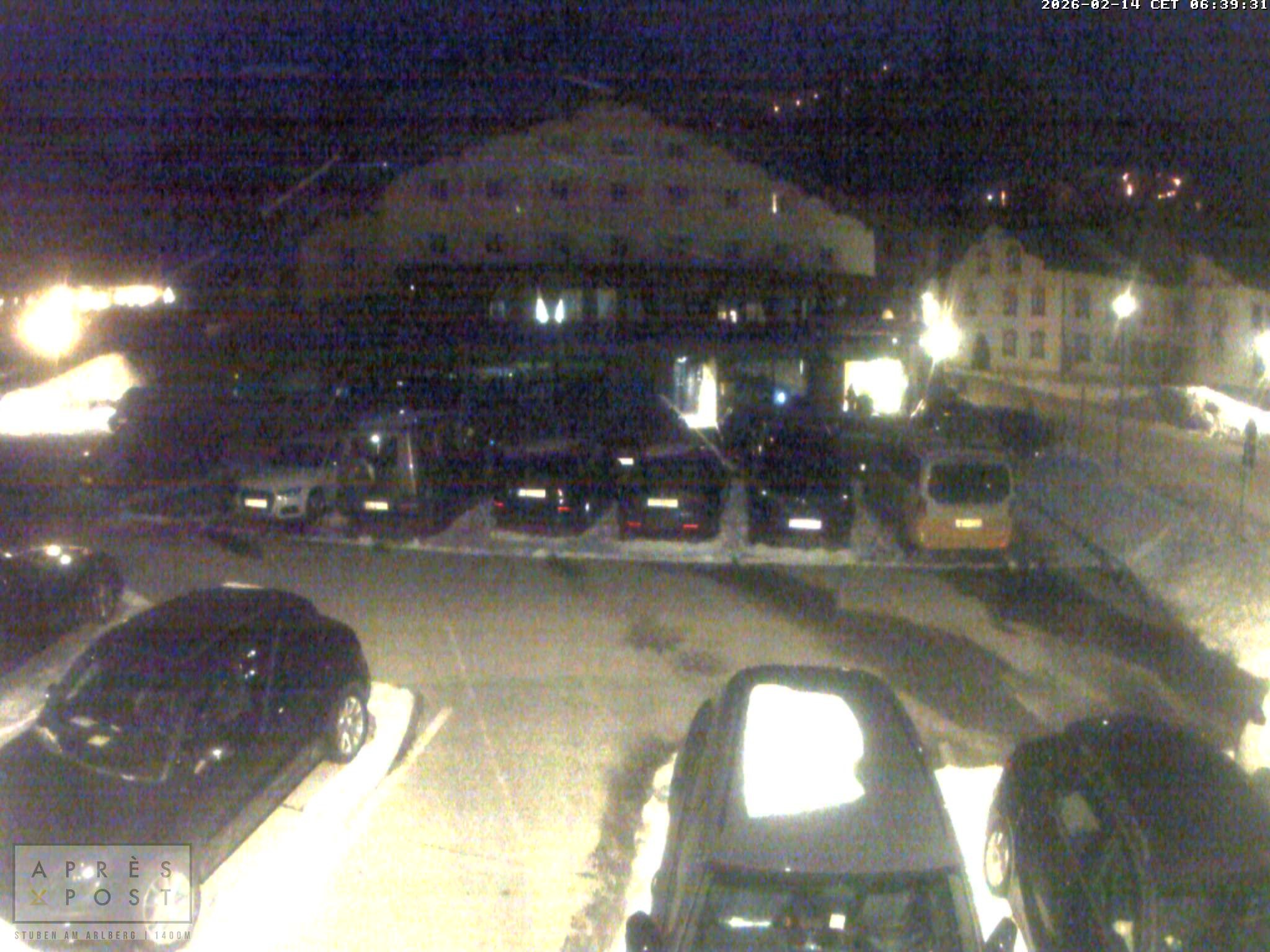 Archiv Foto Webcam Stuben am Arlberg - Blick auf das Après Post Hotel