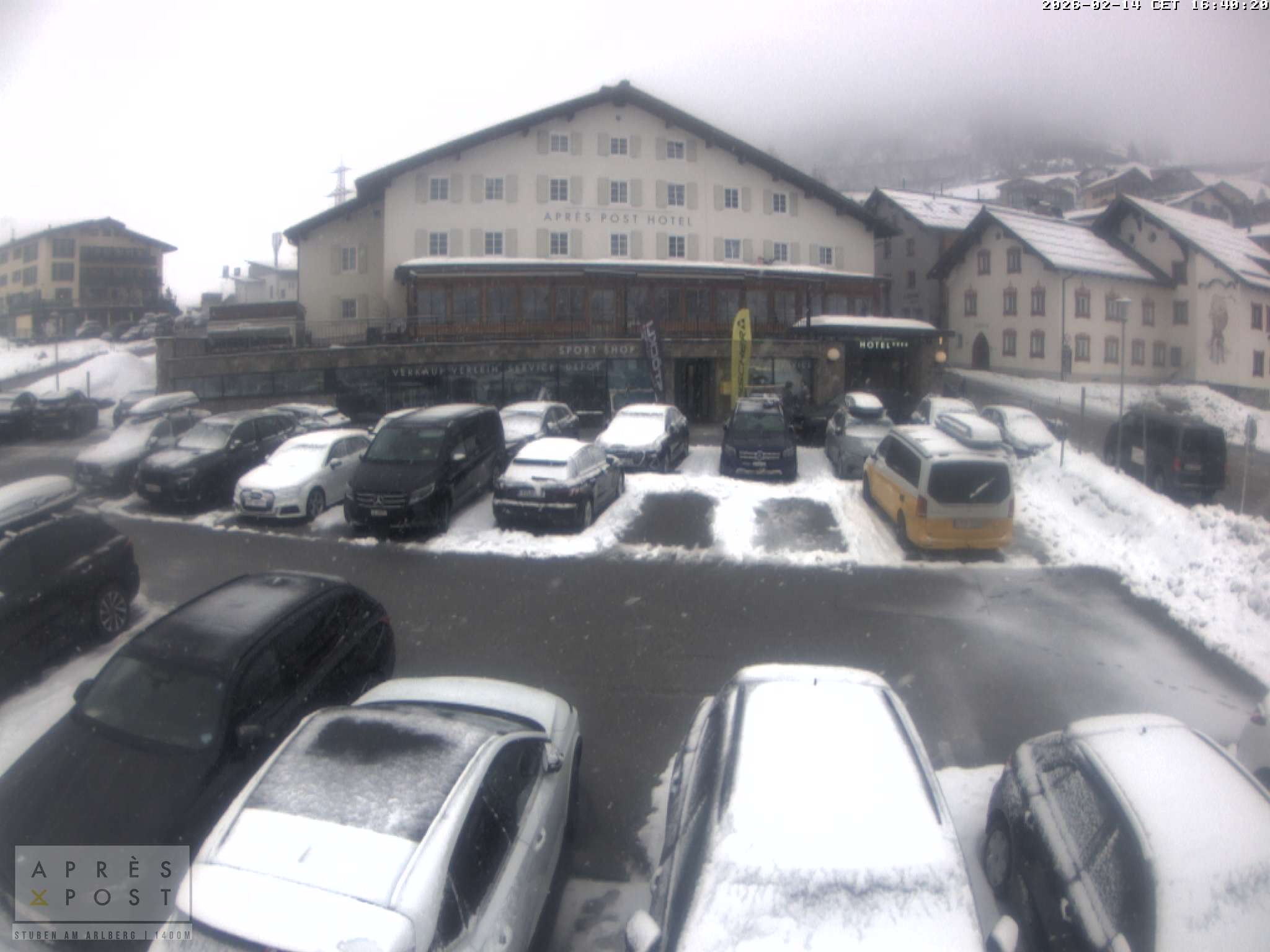 Archived image Stuben - Webcam Après Post Hotel