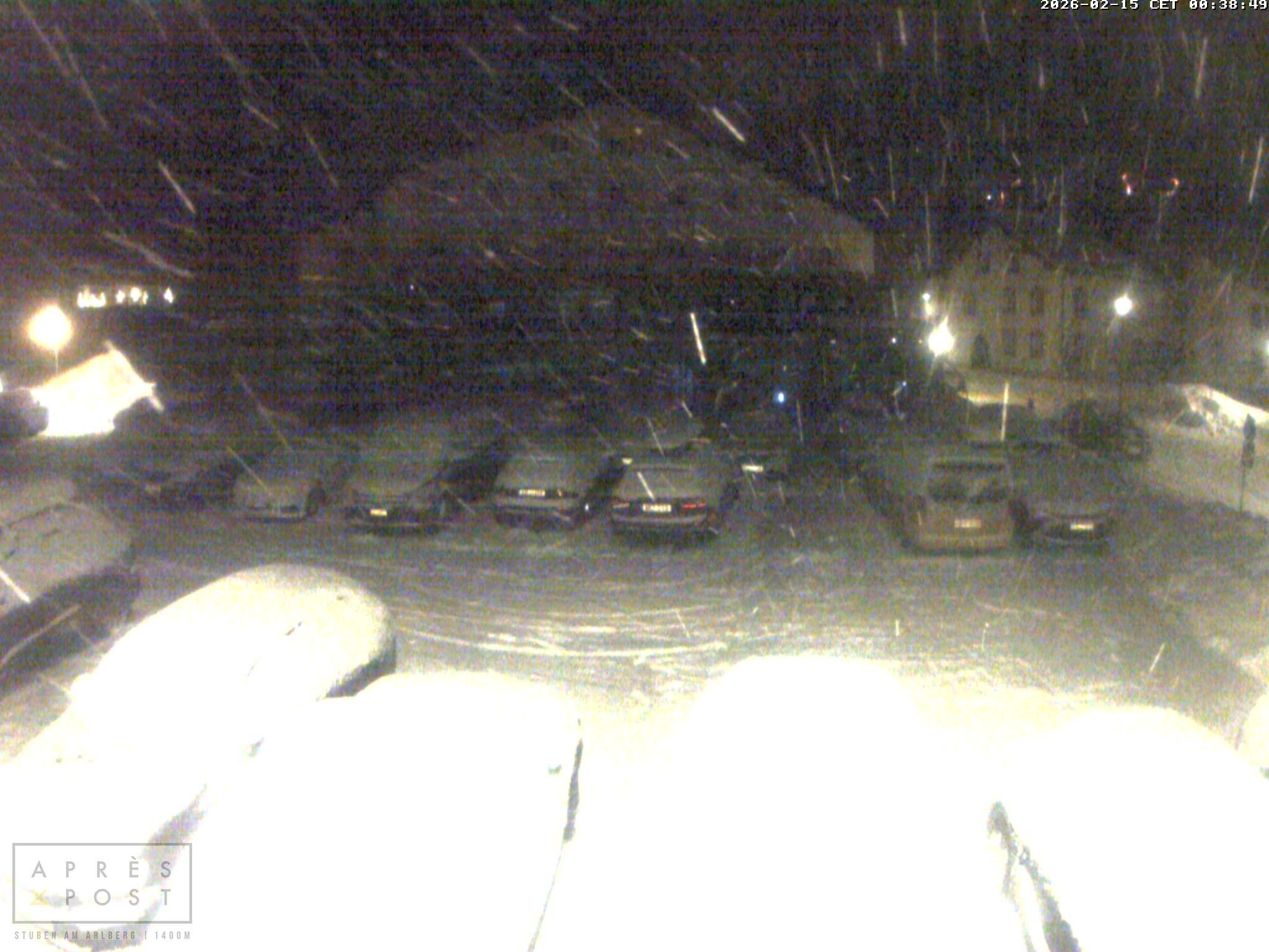 Archiv Foto Webcam Stuben am Arlberg - Blick auf das Après Post Hotel