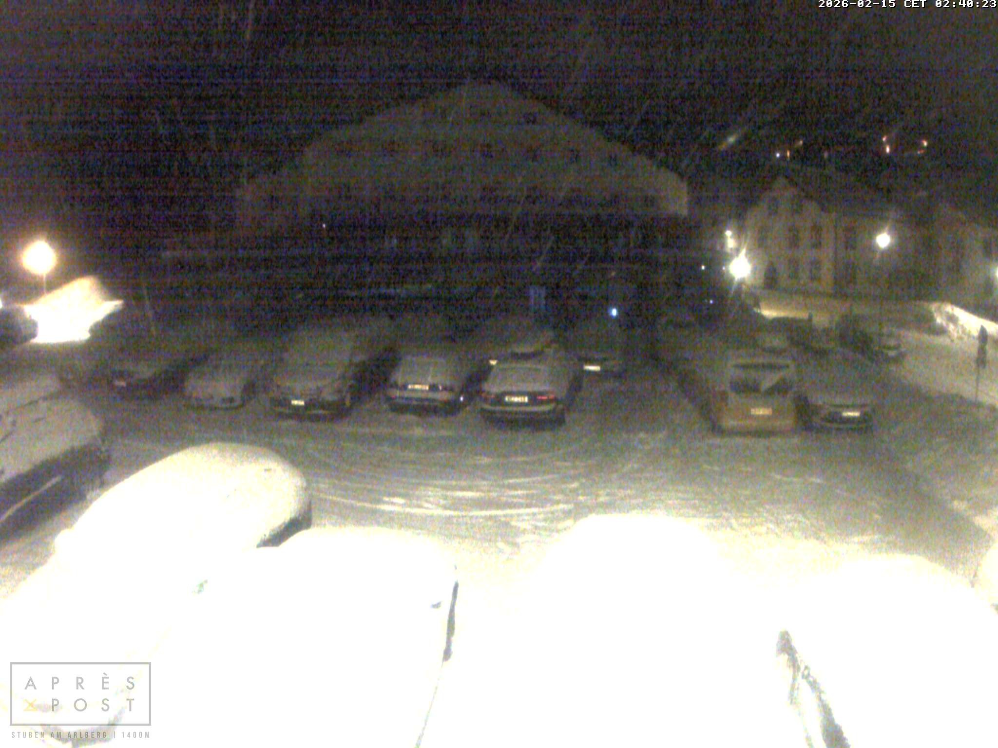 Archiv Foto Webcam Stuben am Arlberg - Blick auf das Après Post Hotel