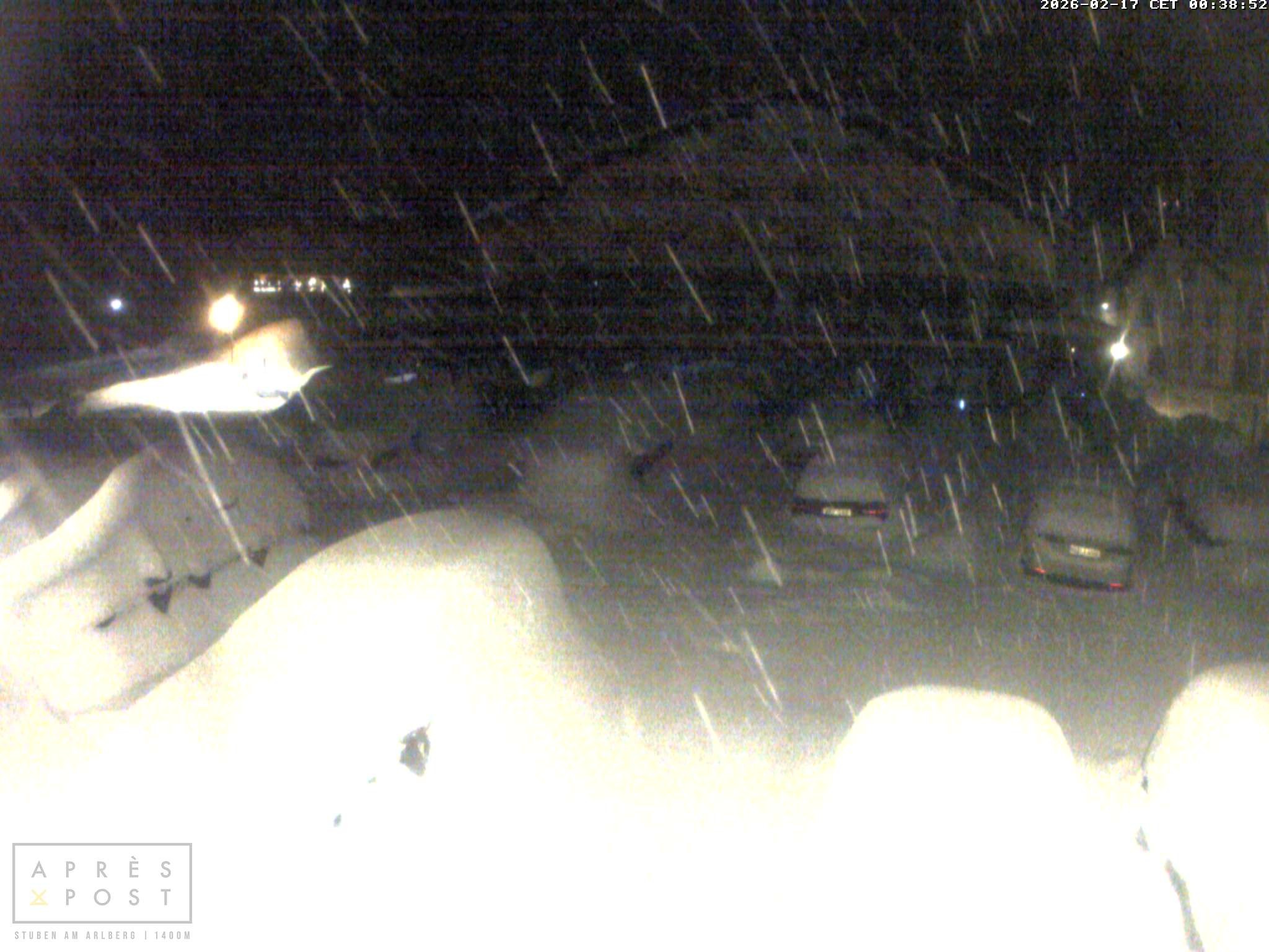 Archiv Foto Webcam Stuben am Arlberg - Blick auf das Après Post Hotel