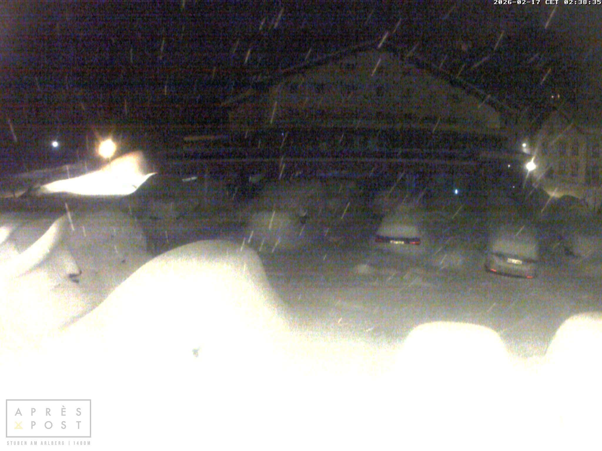Archiv Foto Webcam Stuben am Arlberg - Blick auf das Après Post Hotel