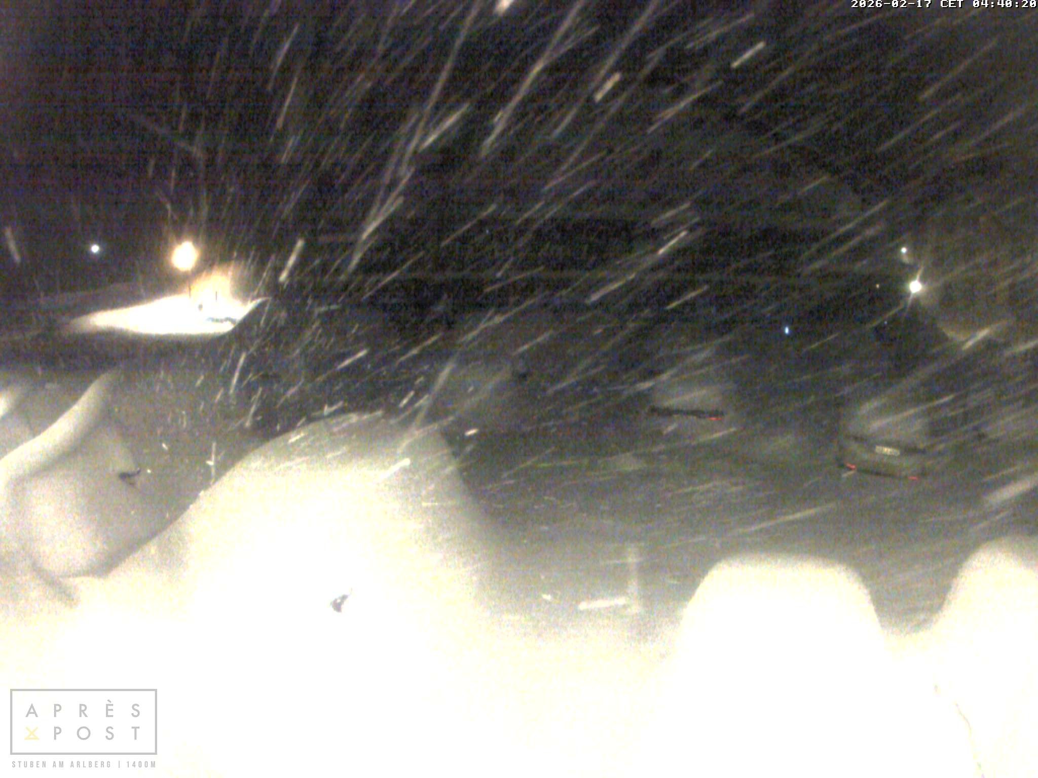 Archiv Foto Webcam Stuben am Arlberg - Blick auf das Après Post Hotel