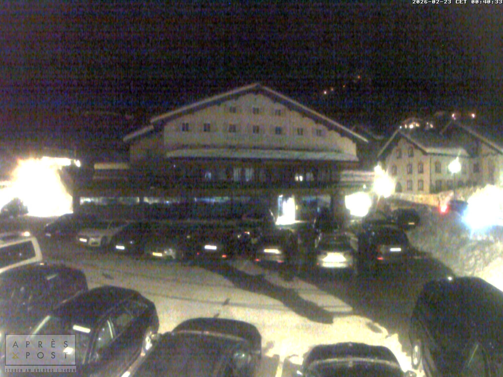 Archiv Foto Webcam Stuben am Arlberg - Blick auf das Après Post Hotel