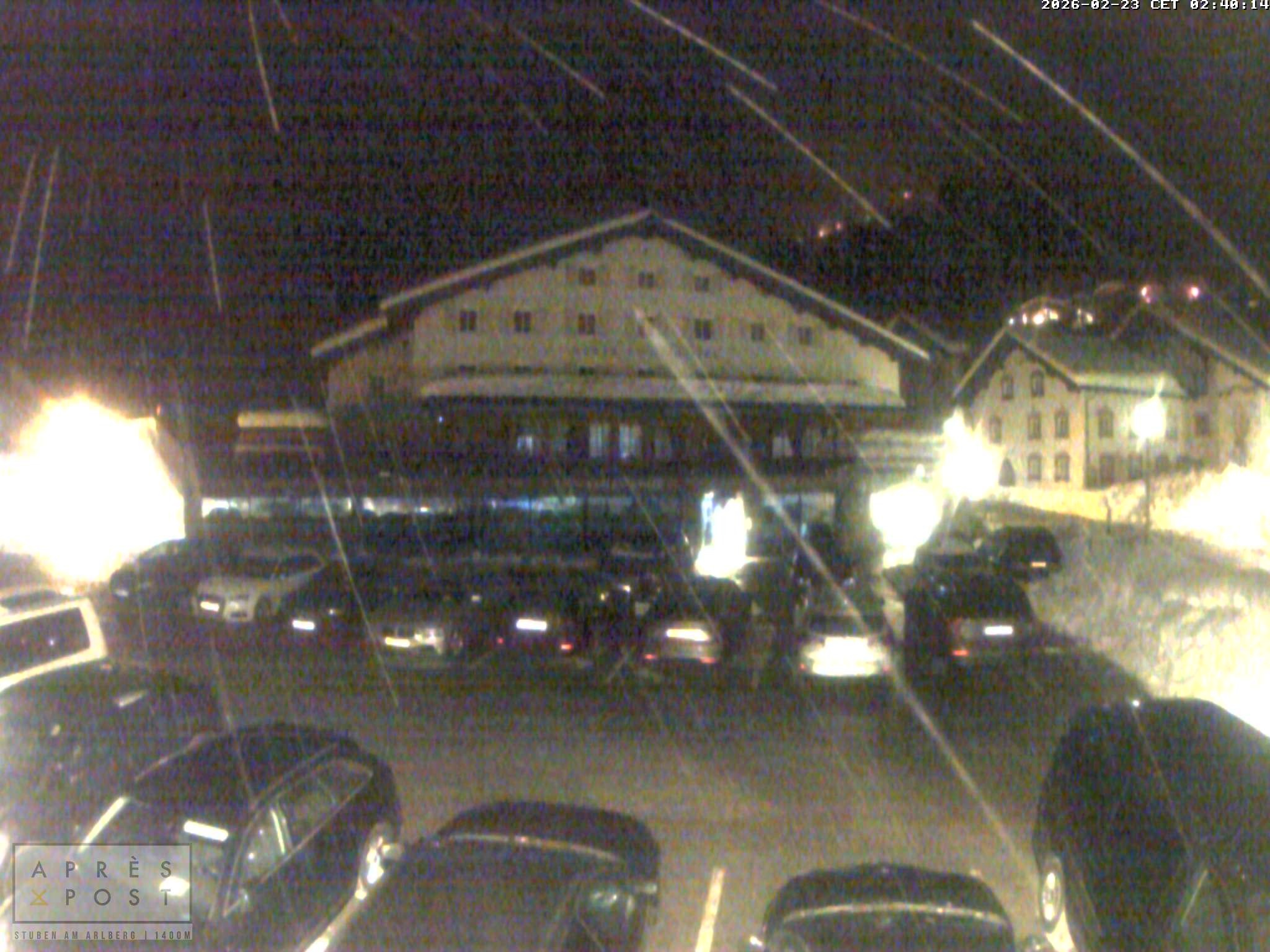 Archiv Foto Webcam Stuben am Arlberg - Blick auf das Après Post Hotel