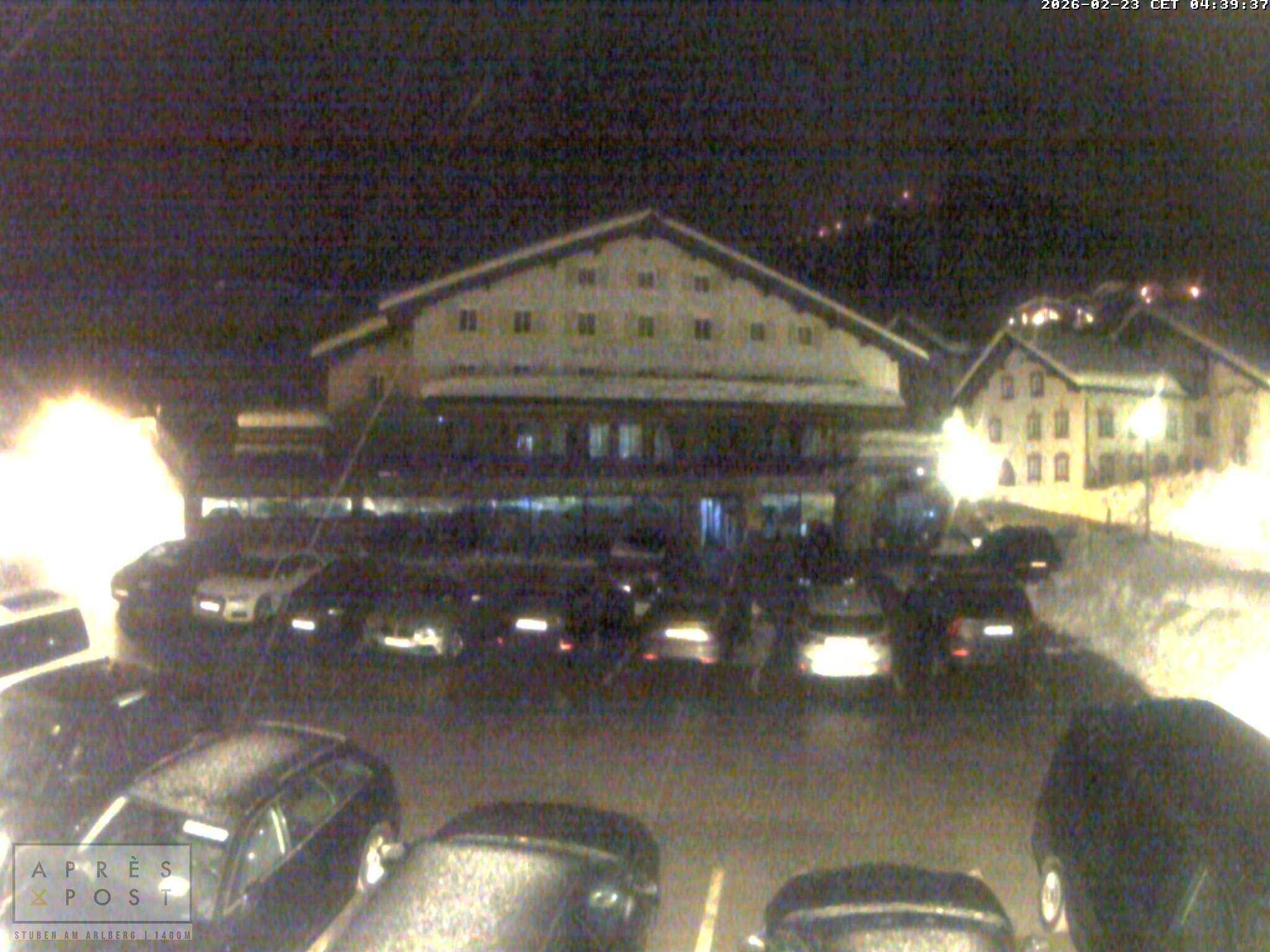 Archiv Foto Webcam Stuben am Arlberg - Blick auf das Après Post Hotel