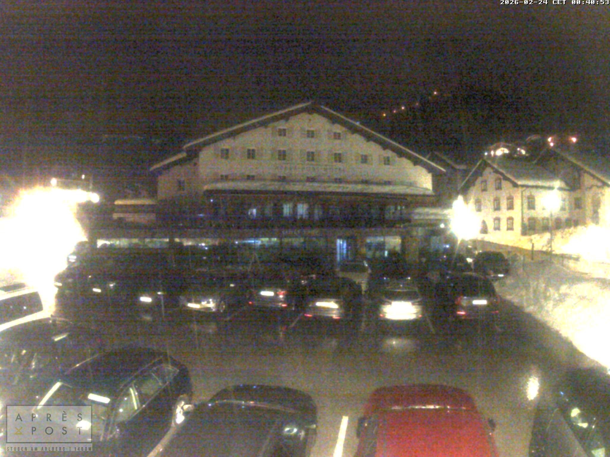 Archiv Foto Webcam Stuben am Arlberg - Blick auf das Après Post Hotel