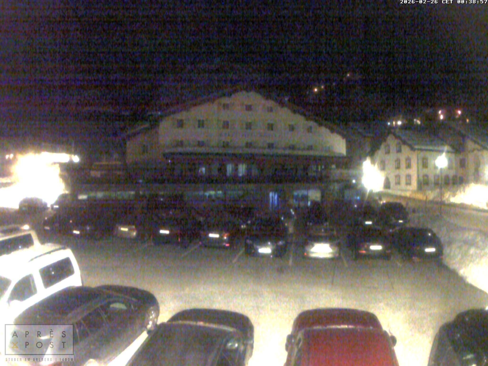 Archiv Foto Webcam Stuben am Arlberg - Blick auf das Après Post Hotel