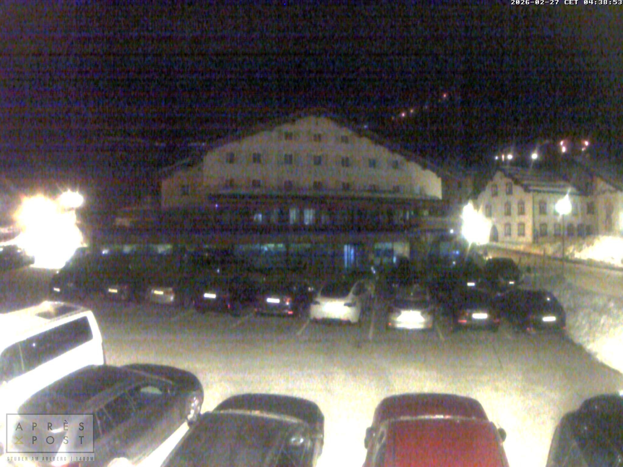 Archiv Foto Webcam Stuben am Arlberg - Blick auf das Après Post Hotel