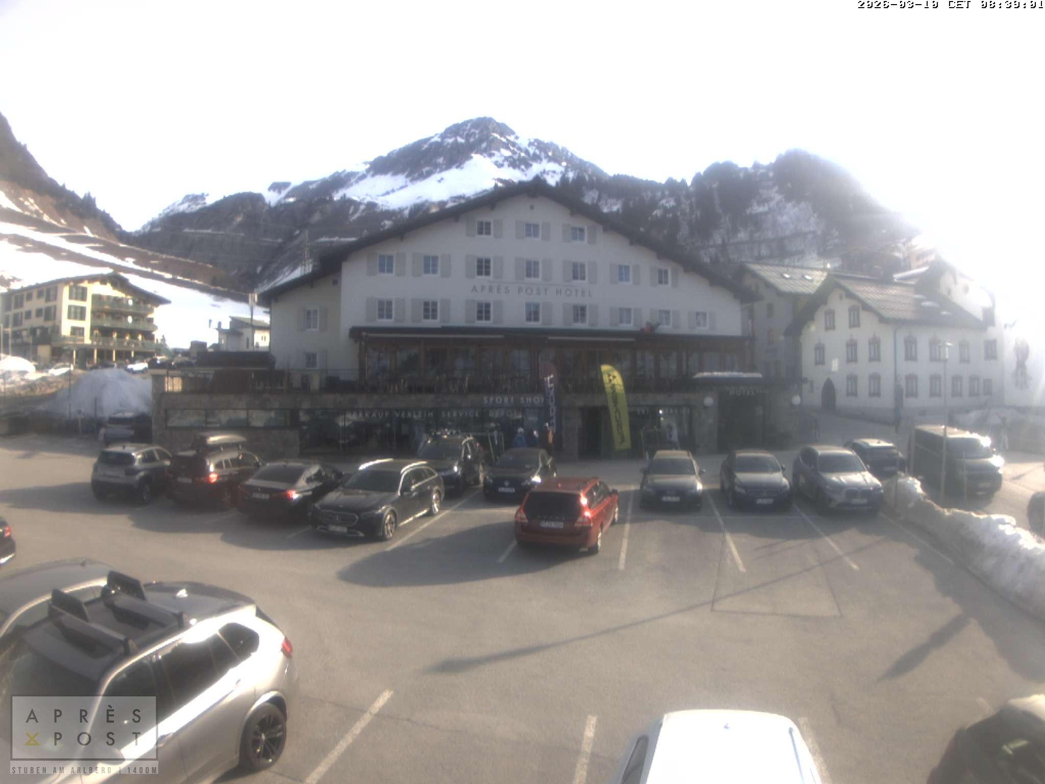 Archived image Stuben - Webcam Après Post Hotel