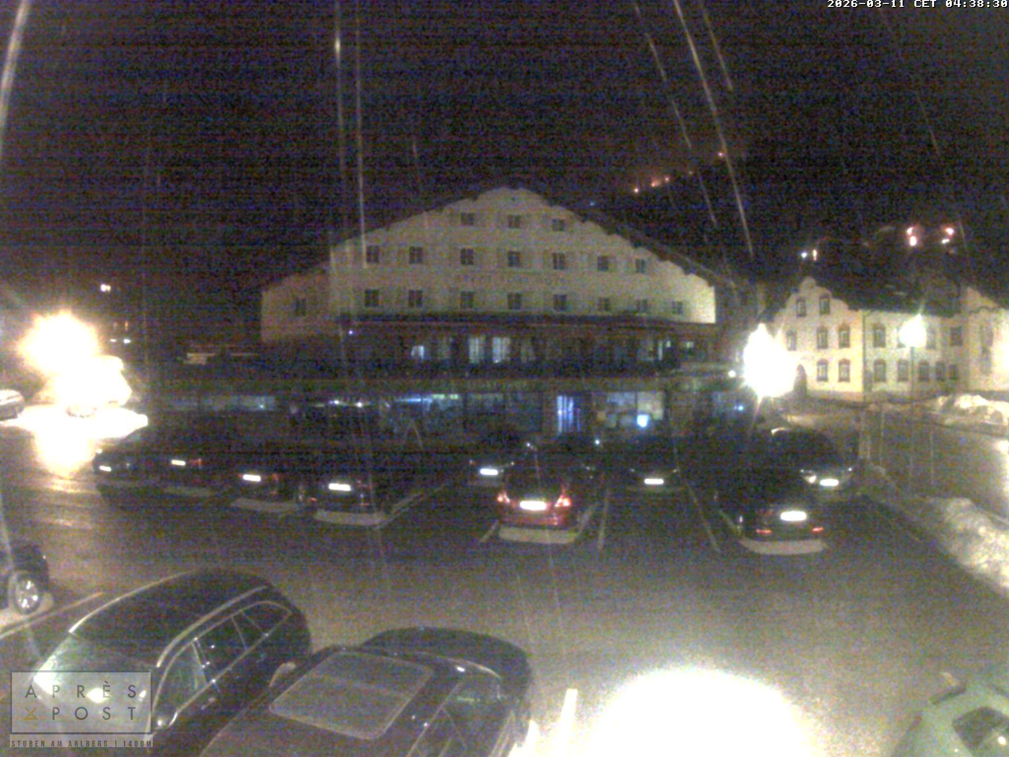 Archiv Foto Webcam Stuben am Arlberg - Blick auf das Après Post Hotel